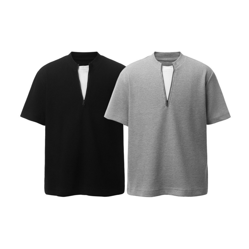 Men's Zipper T-shirt