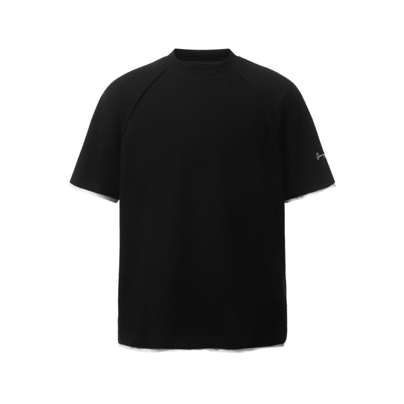 Men's pure cotton short-sleeved shirt