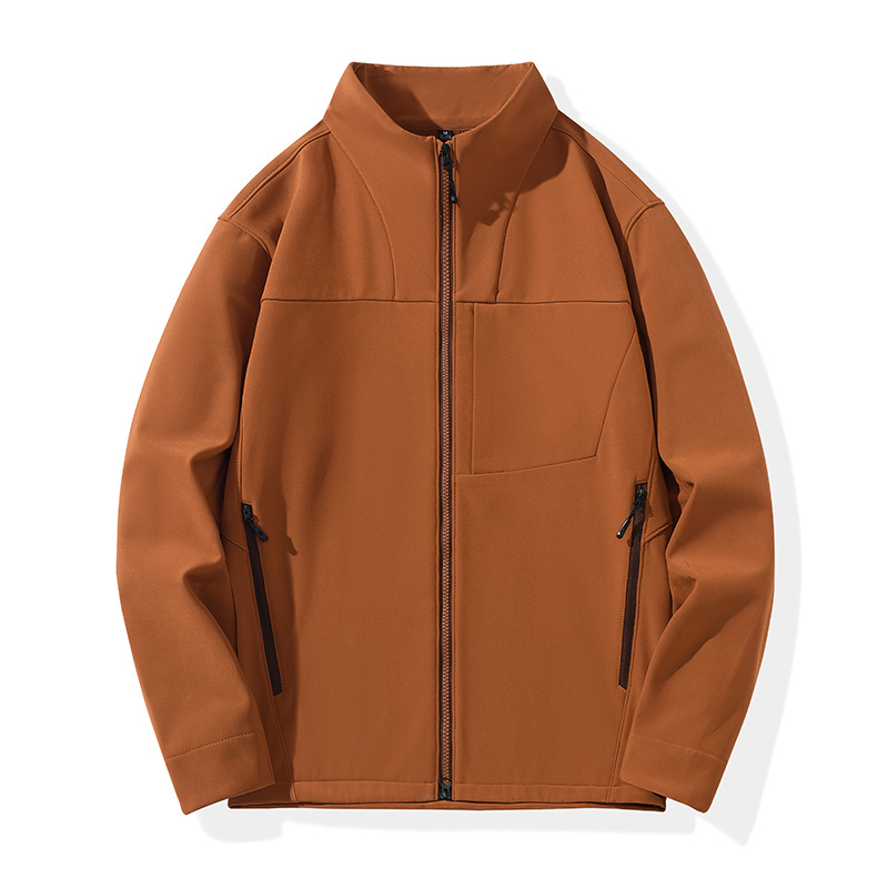 Men's Stand Collar Softshell Jacket