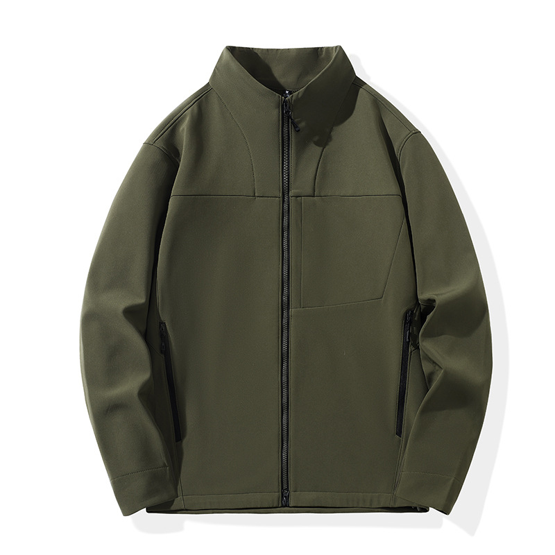 Men's Stand Collar Softshell Jacket