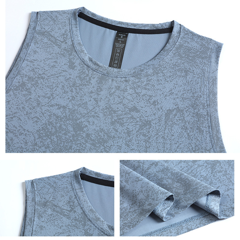 Men's Vintage Printed Quick Dry Athletic Sleeveless Tank Top