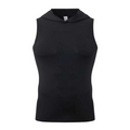 Men's Sleeveless Hooded Quick Dry Athletic Compression Tank Top