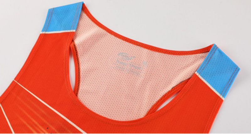 Men's Gradient Running Graphic Quick Dry Mesh Athletic Tank Top