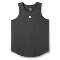 Men’s Curved Hem Cotton Blend Curved Bottom Athletic Tank Top