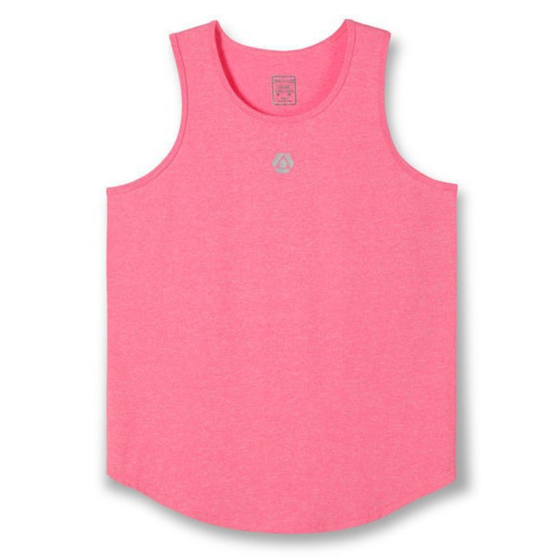 Men’s Curved Hem Cotton Blend Curved Bottom Athletic Tank Top