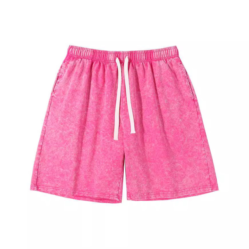 Men's Vintage Washed Cotton Casual Drawstring Shorts
