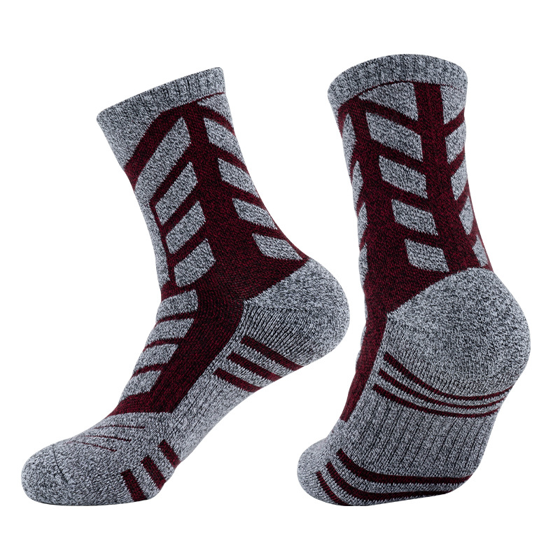 Mid-Calf Patterned Athletic Socks