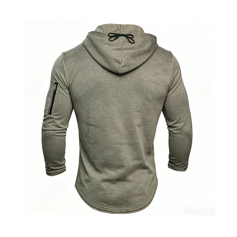 Men's Lace-Up Long Sleeve Hoodie
