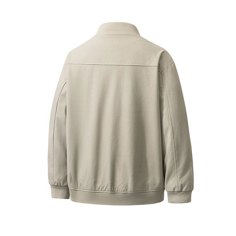 Men's Minimalist Twill Bomber Jacket