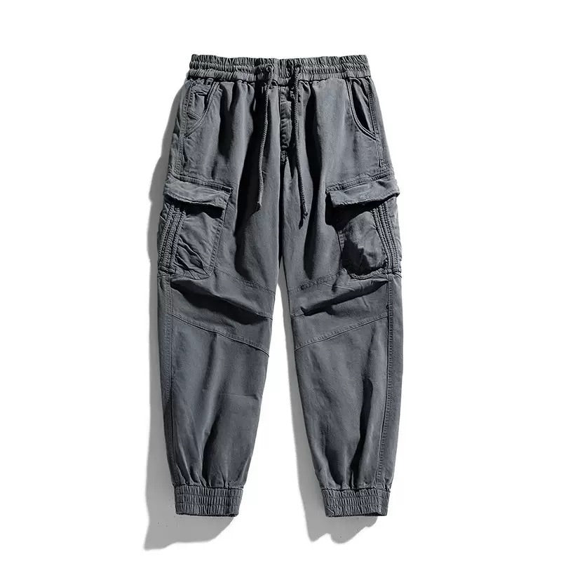 Men's Japanese Vintage Washed Cargo Joggers