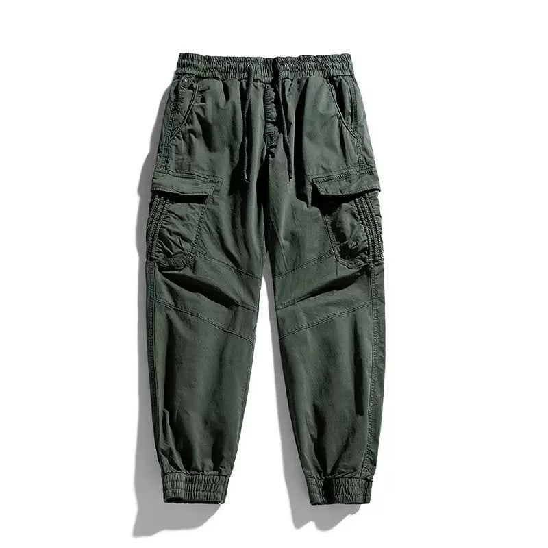 Men's Japanese Vintage Washed Cargo Joggers