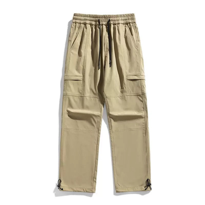 Men's Drawstring-Waist Cargo Pants