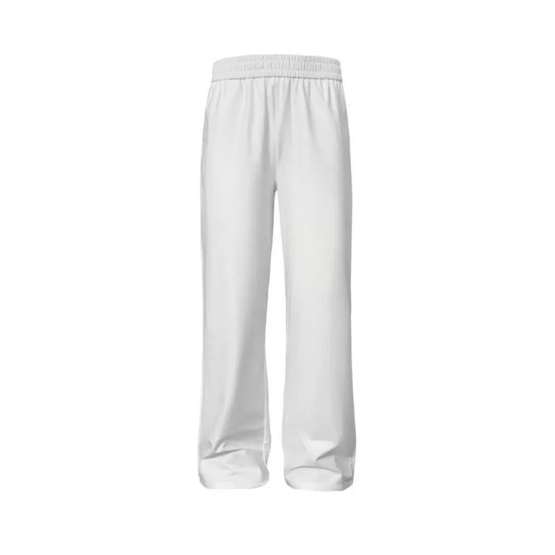 pure cotton wide-leg sweatpants