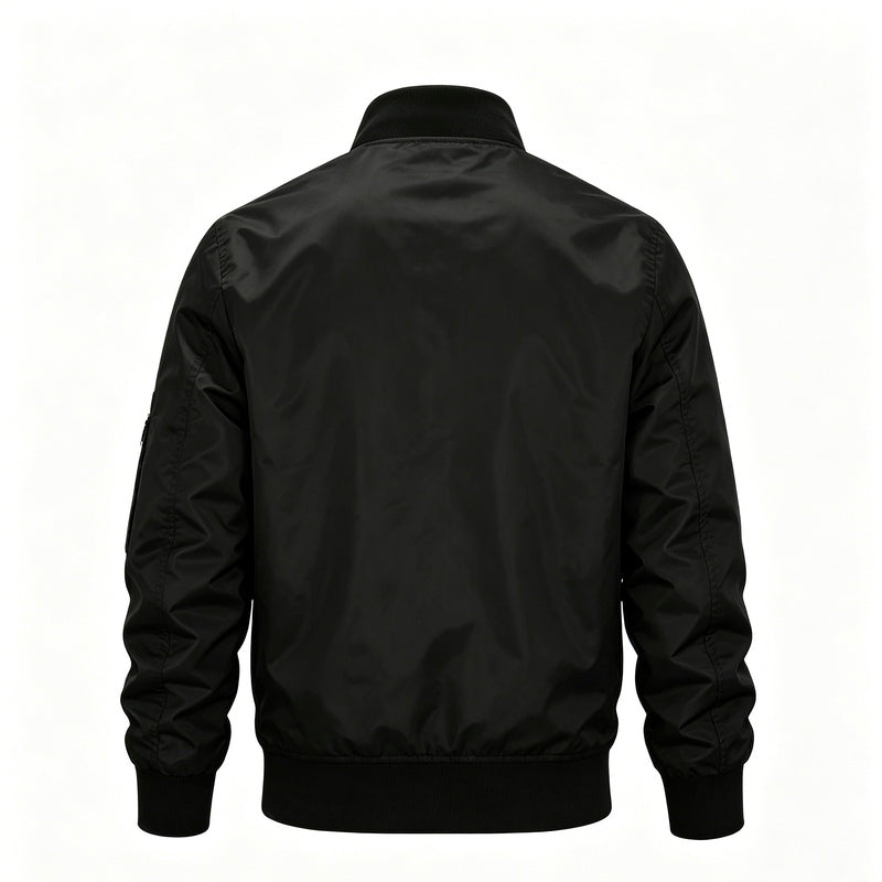 Men's Vintage-Style Zipper Jacket