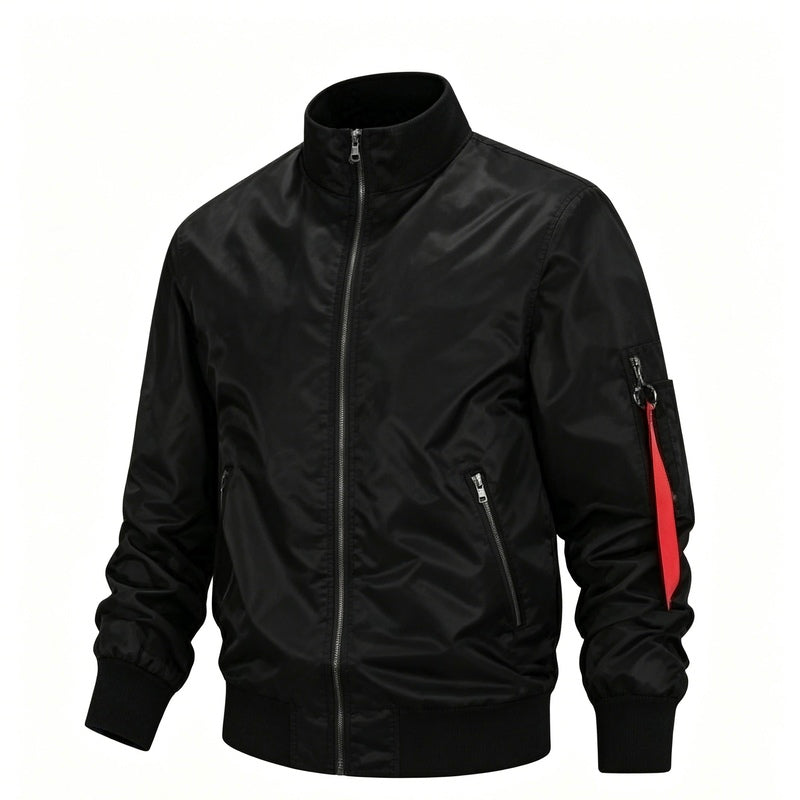Men's Vintage-Style Zipper Jacket