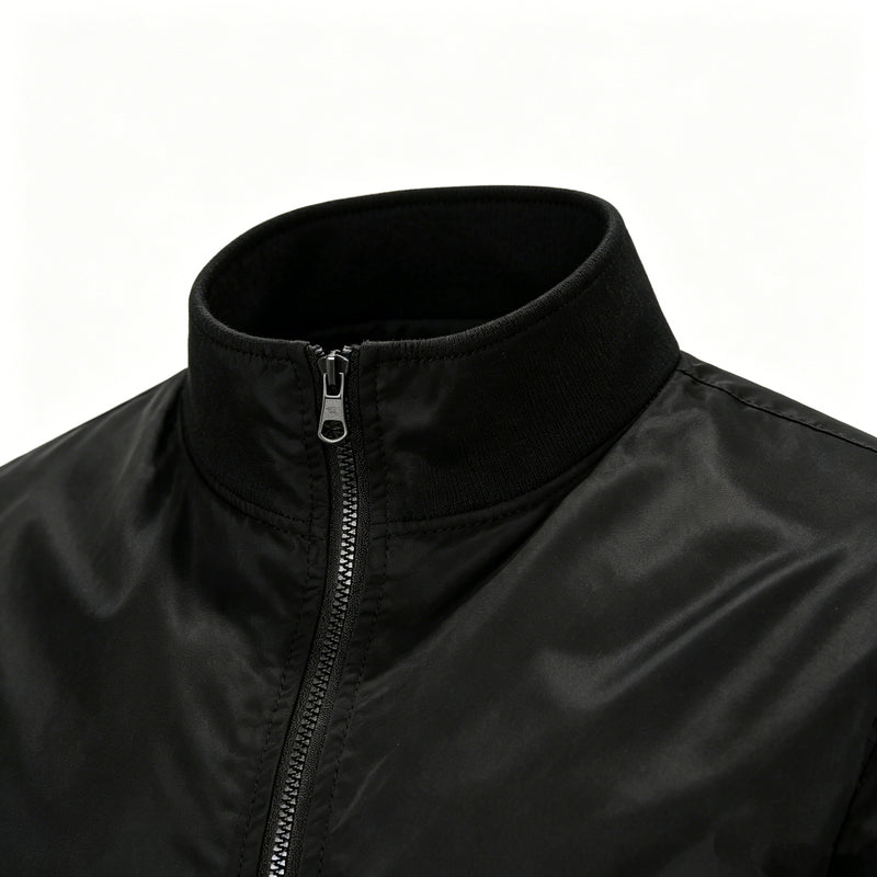 Men's Vintage-Style Zipper Jacket