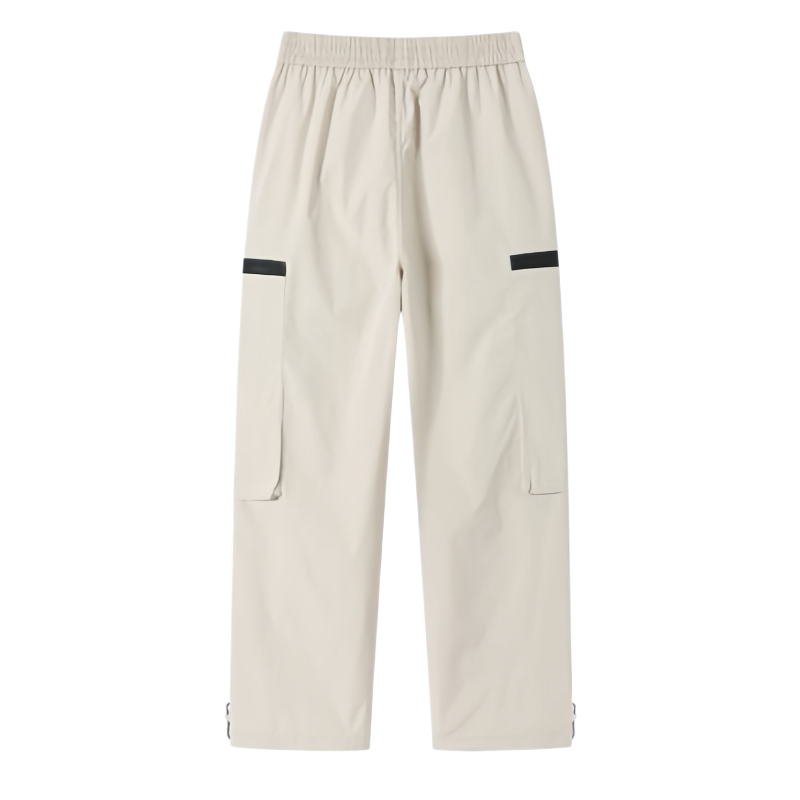 Men's Lightweight Contrast-Trim Cargo Pants