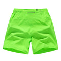 Men's Quick Dry Zip Back Pocket Elastic Waist Athletic Running Shorts