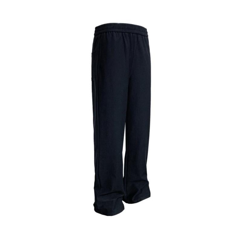 pure cotton wide-leg sweatpants