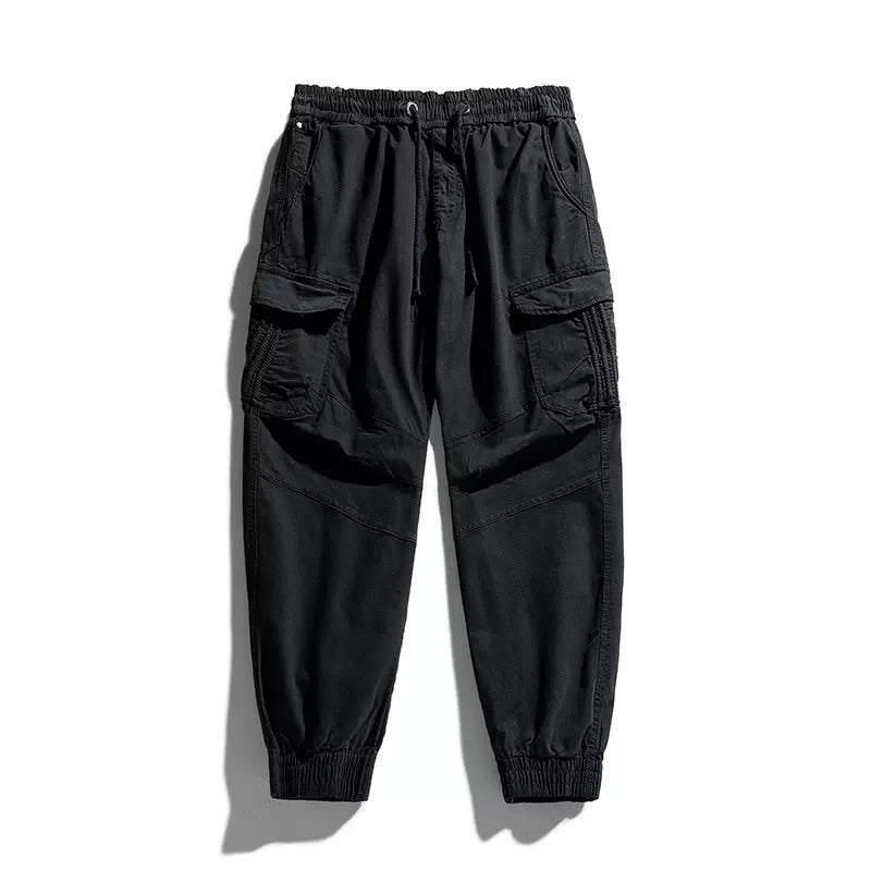 Men's Japanese Vintage Washed Cargo Joggers