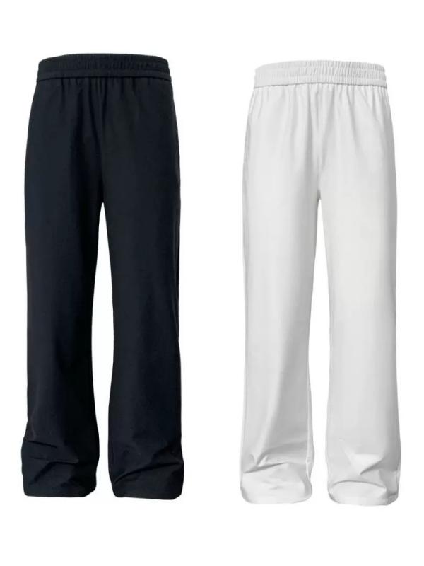 pure cotton wide-leg sweatpants